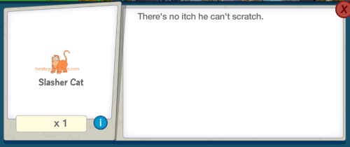 Slasher Cat Inventory