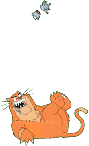 Slasher Cat Play With Toy Mouse