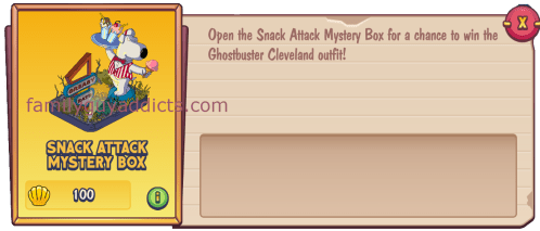 Snack Attack Brian Mystery Box Menu