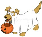 Trick or Treating Dog
