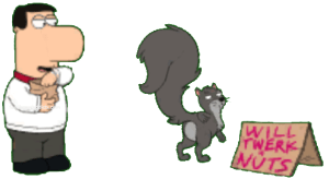 Human Brian Feed a Squirrel