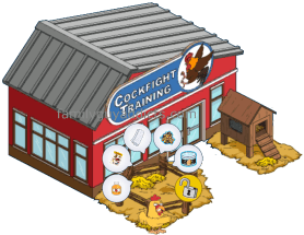 Cockfight Training Center w Li'l Giant Chicken