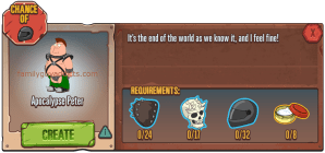 Apocalypse Peter Menu