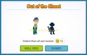 Clam Character Group Out of the Closet