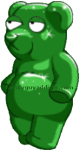 Green Gummy Jelly Bear