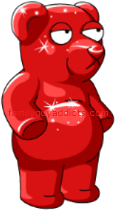 Red Gummy Jelly Bear
