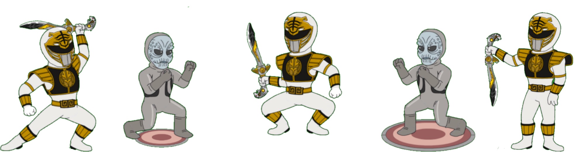 Mighty Morphin’ Griffin Rangers Premium Character Profile: White Ranger ...